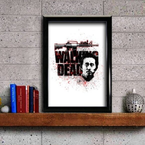 Fan Art The Walking Dead Glenn Printed Picture - Picture 1 of 1